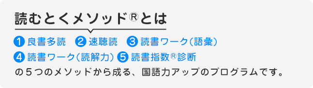 読むとくメソッドとは？